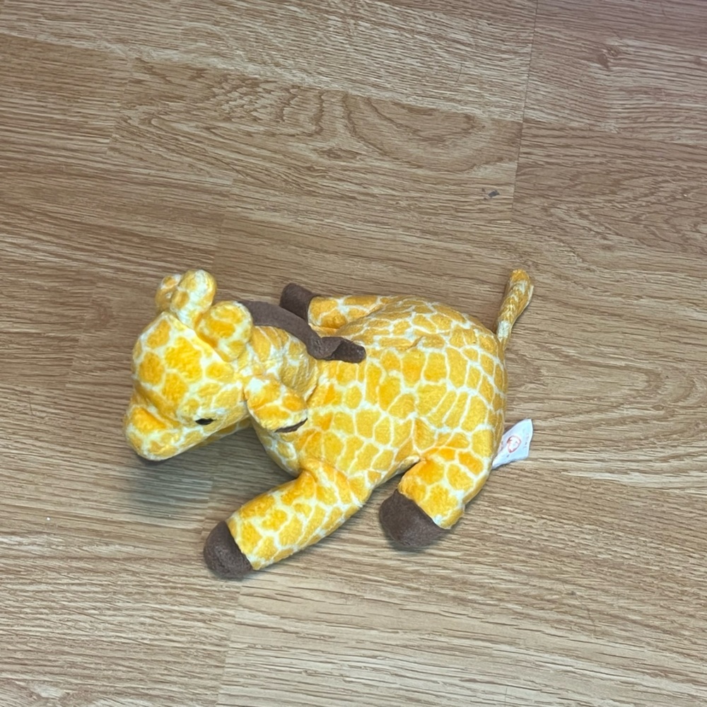 TY RARE 1995 Twigs the Giraffe PVC beanie Baby